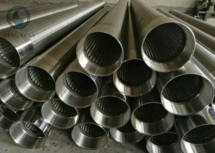 Heavy Type Slotted Screen Pipe , Stainless Steel Water Well Screen Tube