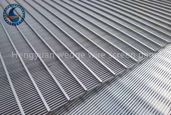 High Strength Wedge Wire Screen Panels Long Lifespan Ss 304