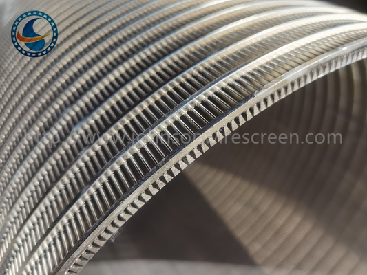 Stainless 304 25mm Dia Cylindrical Wedge Wire Screens Solid Liquid Separation