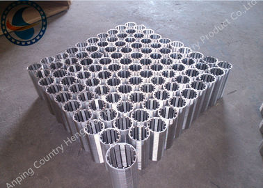 Welded Profile Wire Screen , Vee Shaped Wire Mesh Tube