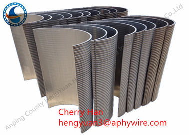 Stainless Steel Curved Wedge Wire Screen Plate Filter , Arc Screen High Efficiency
