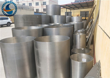 Non Magnetic SS Downhole Slotted Tube , Johnson Wedge Wire Screens