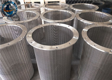 Welded Wedge Wire Filter For Chemical / Environmental Protection Industry
