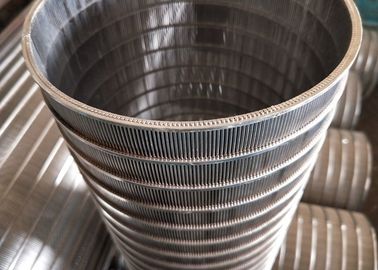 Cylindrical Ss 304 Wedge Wire Screen Pipe Welded From Inside To Outside Filter