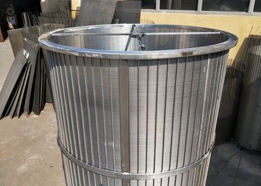 SUS 316L Johnson Wedge Wire Trommel Drum Screen For Animal Manure Treatment