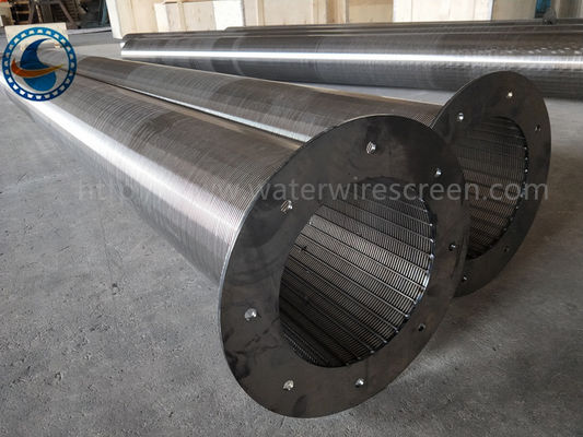 304 Stainless Steel Water Wire Screen , Johnson Screen With Flange End