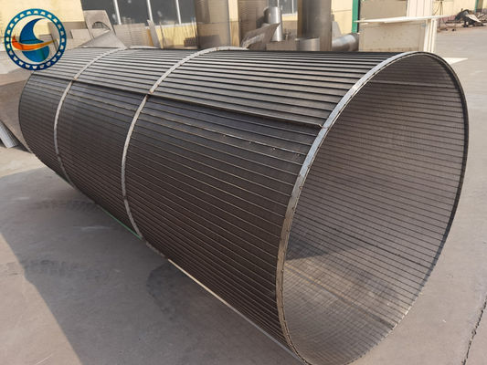 304 Ss Slotted Wedge Wire Screen Pipe For Mineral Aggregate Processing