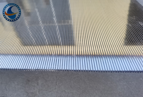 100mm Slot Wedge Wire Screen Panels Stainless Steel Customized