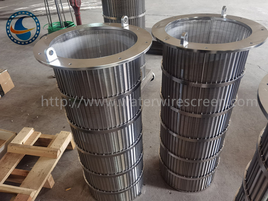 Duplex Steel 2507 Wedge Wire Screen Continuous Slot Id 300mm