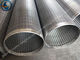 Bleved Welding Ring V Wire Wrap Screen Pipe / Water Well Screen For Sand Control