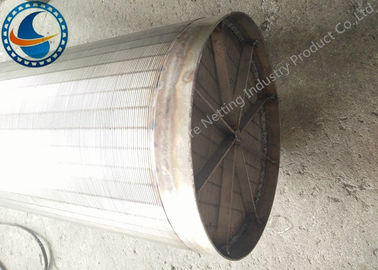 Closed Up Drum Screen Filter , Wedge Wire Sieve Filters High Efficiency