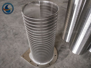 Stainless Steel 316L Rotary Screen Drum Wire Strainer Basket 520 Mm Diameter