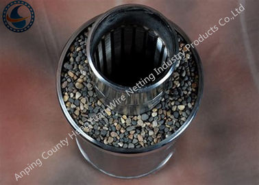 Double Layer Wedge Wire Screen Pipe , Stainless Steel Pipe Base Screen