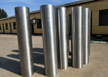 Stainless Steel Vee Shaped Wire Rotary Screen Drum For Industrial Use