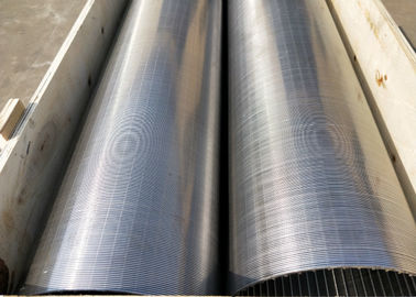 Stainless Steel Vee Shaped Wire Rotary Screen Drum For Industrial Use
