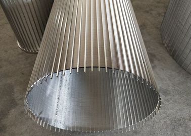 Funnel Type Rotary Screen Drum / Reverse Wedge Wire Screen Cylinders