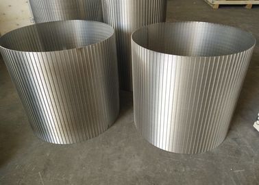 Economic Stainless Steel Trommel Drum Screen , Robust Wedge Wire Basket