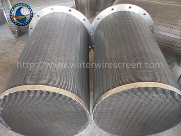 Wedge Wire 650mm Dia Rotary Drum Screen With Flange