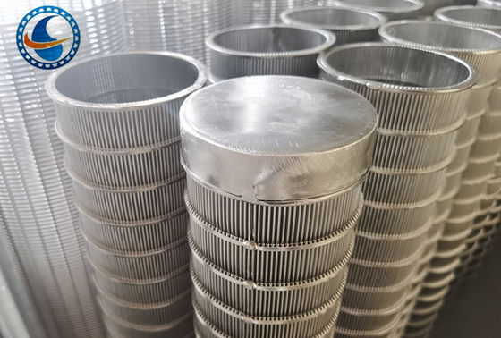 Id40mm Stainless Steel Profile Wet Dry Separator Od48mm Vee Wire Screen Filter