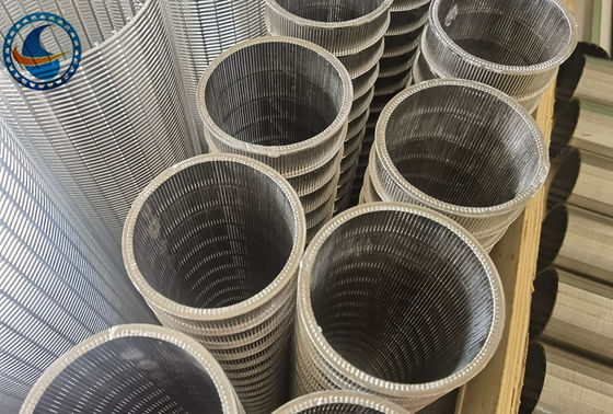 Id40mm Stainless Steel Profile Wet Dry Separator Od48mm Vee Wire Screen Filter