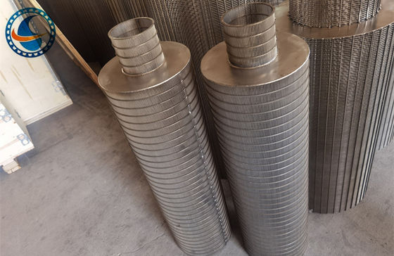 201 Stainless Steel Profile Reusable 25u Reverse Wedge Wire Screen Filter Element