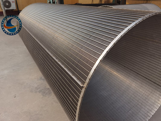 304 Ss Slotted Wedge Wire Screen Pipe For Mineral Aggregate Processing