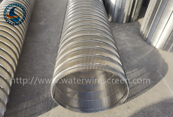 Ss 304 Profile Reverse Wedge Wire Screen Drum Filter Cylindrical