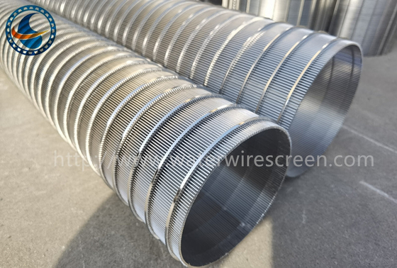 Ss 304 Profile Reverse Wedge Wire Screen Drum Filter Cylindrical