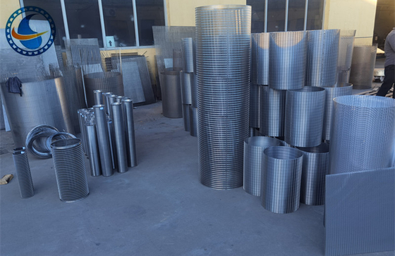 Duplex Steel 2507 Wedge Wire Screen Continuous Slot Id 300mm