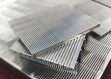 Johnson Slot Sieve Wedge Wire Screen Panels Plate Stainless Steel For Pulp Filtration