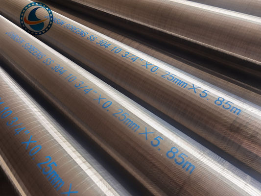 Non Magnetic Wedge Wire 0.25mm Slot Sand Control Screens Stainless Steel For Water Well
