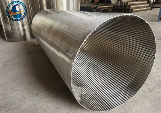 Ss 316l Wedge Wire Screen Basket Diameter 915mm Vee Profile