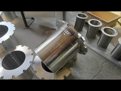 Welded Stainless Steel 25μm Slotted Wedge Wire Screen Cylinder