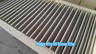 AISI 316L OD 50mm Wedge Wire Oil Screen Filter