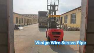 Loading Wedge Wire Screen Pipe in China Hengyuan Factory